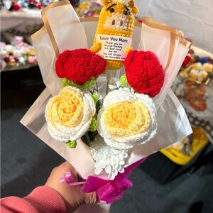 Handmade Crochet Flower Bouquet